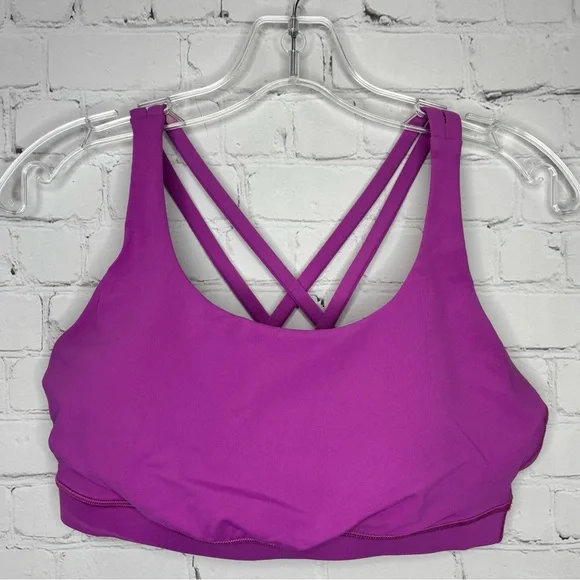 Lululemon Energy Bra Vivid Plum - Picture 4 of 7
